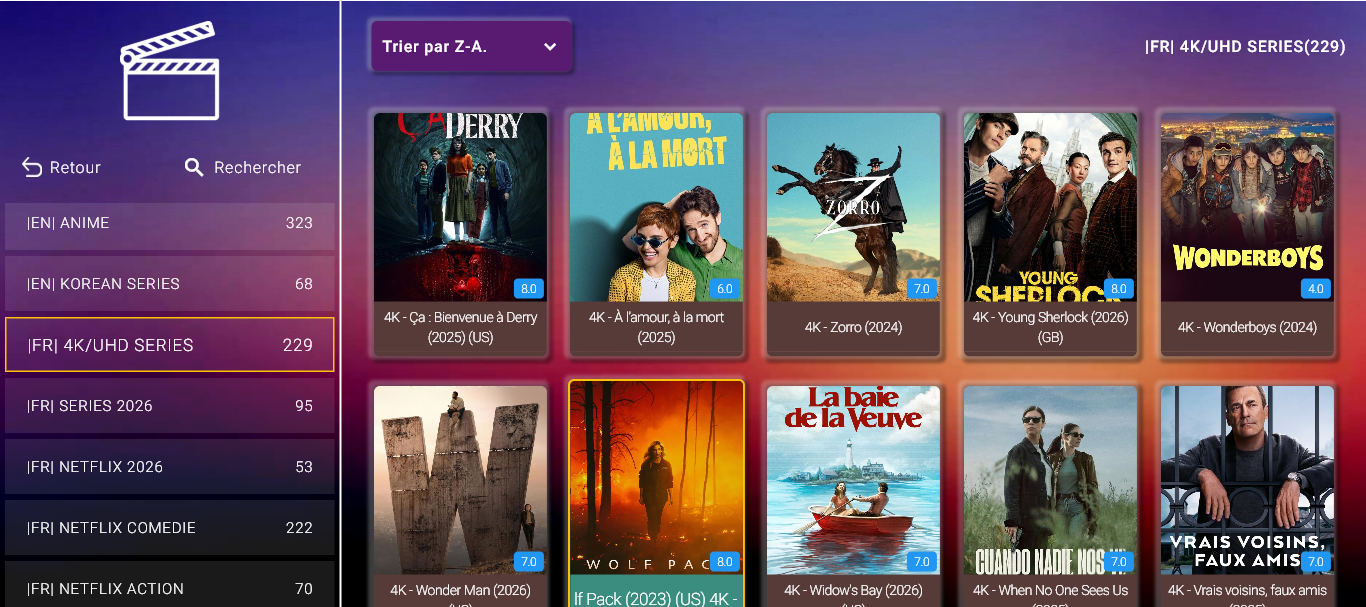 Profitez de plus de 200 000 films et 43 000 séries du monde entier