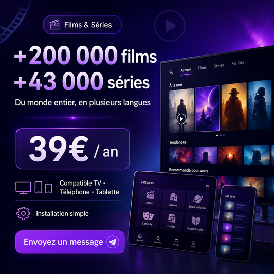 Profitez de plus de 200 000 films et 43 000 séries du monde entier